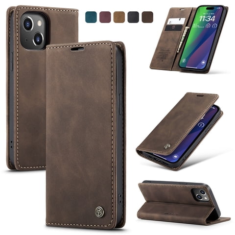 Yeykx - Caseme Funda De Cuero Para For Iphone 15, Funda De