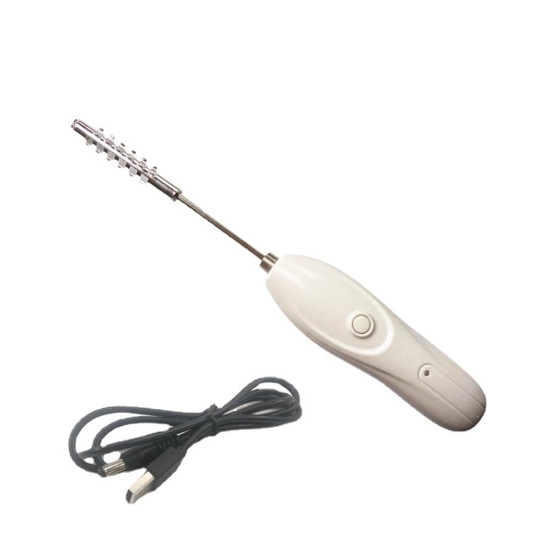 Xusx111 - Zucchini Corer Eliminador De Núcleo Vegetal Eléctrico Con 2 Cabezales De Corte, Raspador De Máquina Portátil Inalámbrico, Taladro De Cocina Recargable De Acero Inoxidable Para Escavar Frutas