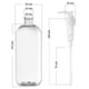 thumbnail image 5 of Botellas Recargables KOALA Transparentes con Bomba 240 mL (8 oz) Sin BPA x8, 5 of 7