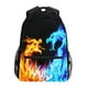 thumbnail image 1 of Mochila Niños Kcldeci Dragón Fuego Rojo azul Mochilas Universo Monstruo, 1 of 3