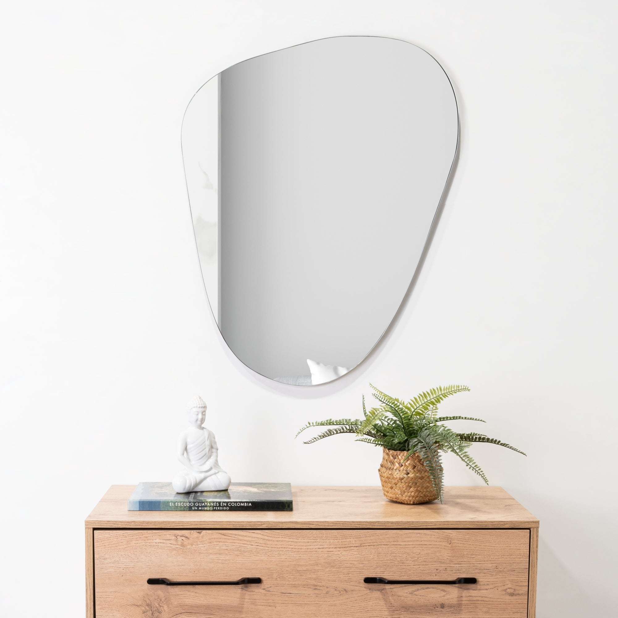 Fmfurniture - Espejo 80x60x1,9 Cm Forma Irregular