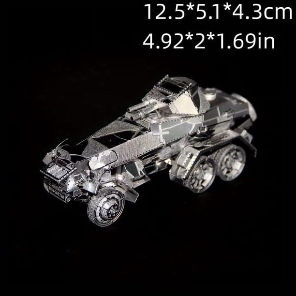 Metal Stainless Steel DIY Toy Assembly Tank Model 3D Three-dimensional Game Puzzle Armored Vehicle Model