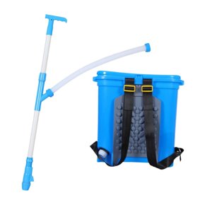 Magideal - Distribuidor De Fertilizantes Manual De 25 L, Esparcidor De Fertilizantes Multiusos Que Ahorra Tiempo, Pulverizador De Fertilizantes Para Granjas Agrí Altura Ajustable