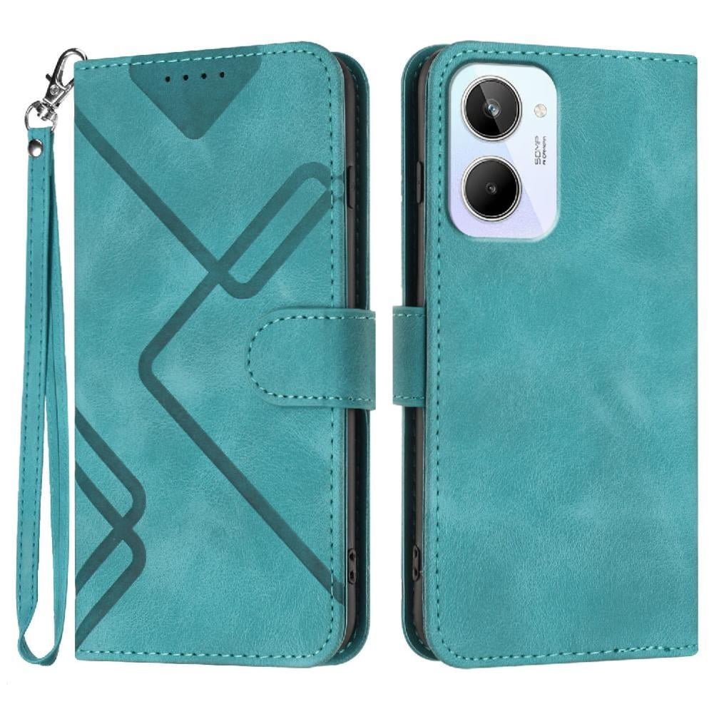 Funda Tipo Billetera FOXDOCK Para Realme C65 4G - Tapa Abatible Con Correa Para Mujer