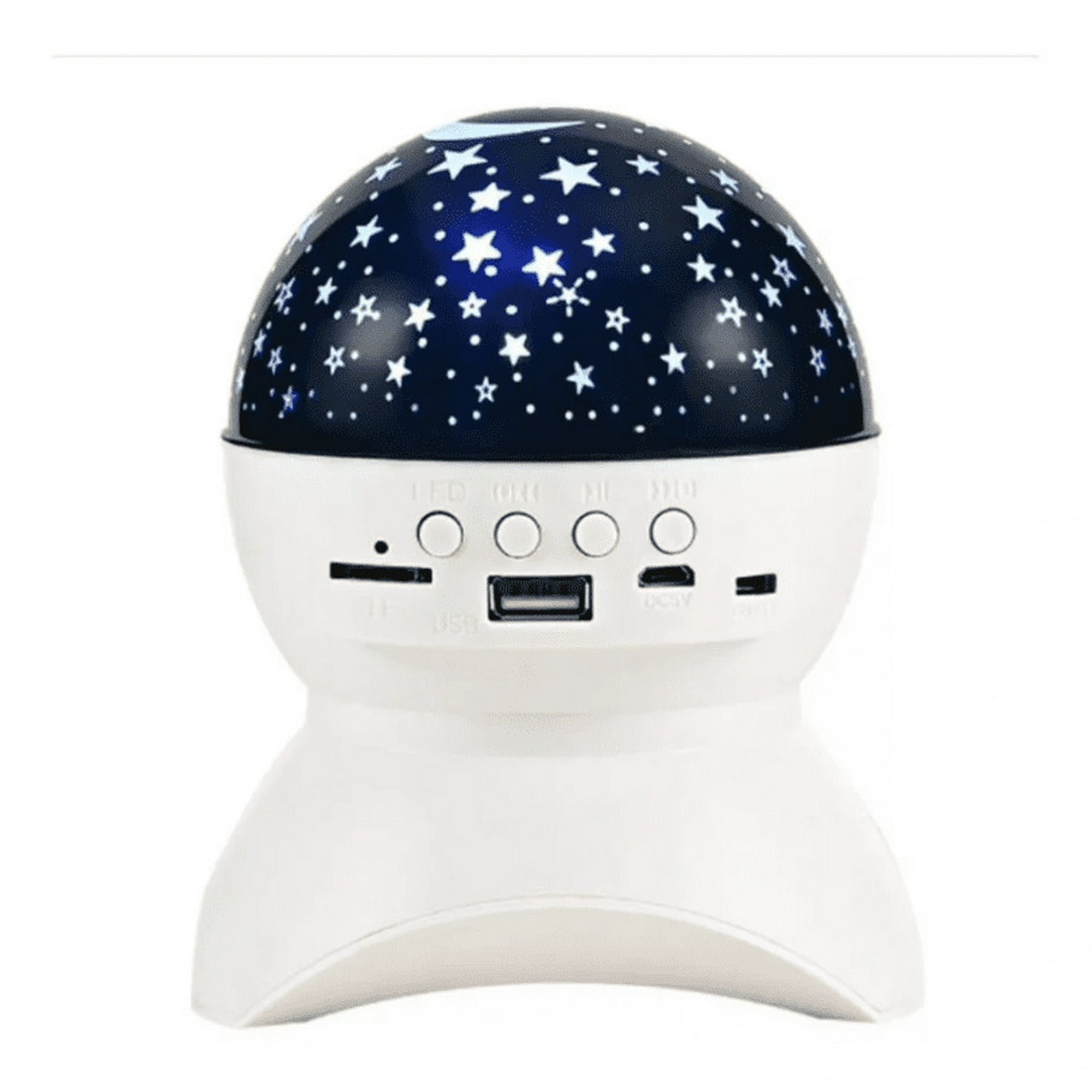 Genérico - Lampara Mesa Proyector Estrellas Parlante Bluetooth Rondon