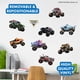 thumbnail image 2 of Monster Jam Wall Palz - Pack de calcomanías de vinilo para pared, 9 camiones, 2 of 7