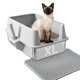 thumbnail image 1 of Caja de arena Nyutu 58 cm x 37 cm Acero inoxidable XL, 1 of 8