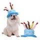 thumbnail image 1 of Gorro De Cumpleaños Para Gatos, Perros, Mascotas, color celeste, 1 of 3