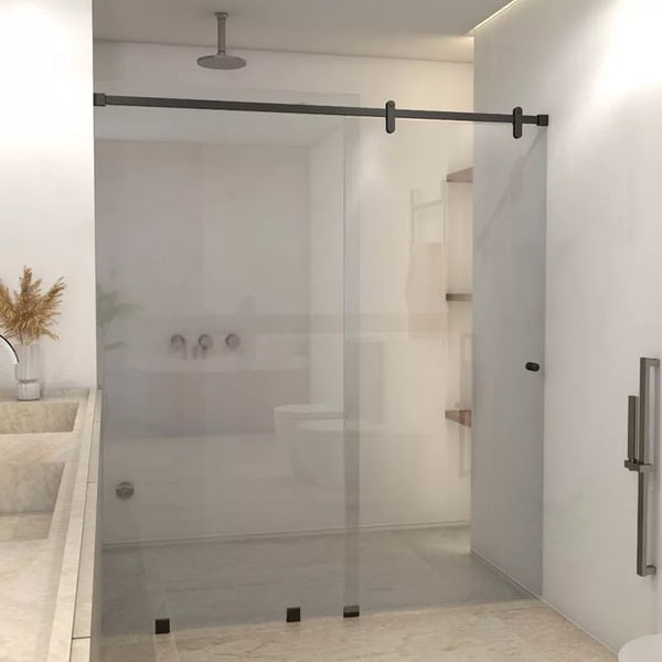 Dellorto - Shower Door Corredera Vidrio Templado Ancho Ajustable 150-160 X 190 Cm