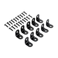 Magideal - 10 Uds. Junta De Soporte De Esquina En Ángulo L, Soporte De Ángulo Recto, Cerradura De Esquina Para Bricolaje, Estantes De Carpintería, Mesas, Muebles 2 Centímetros