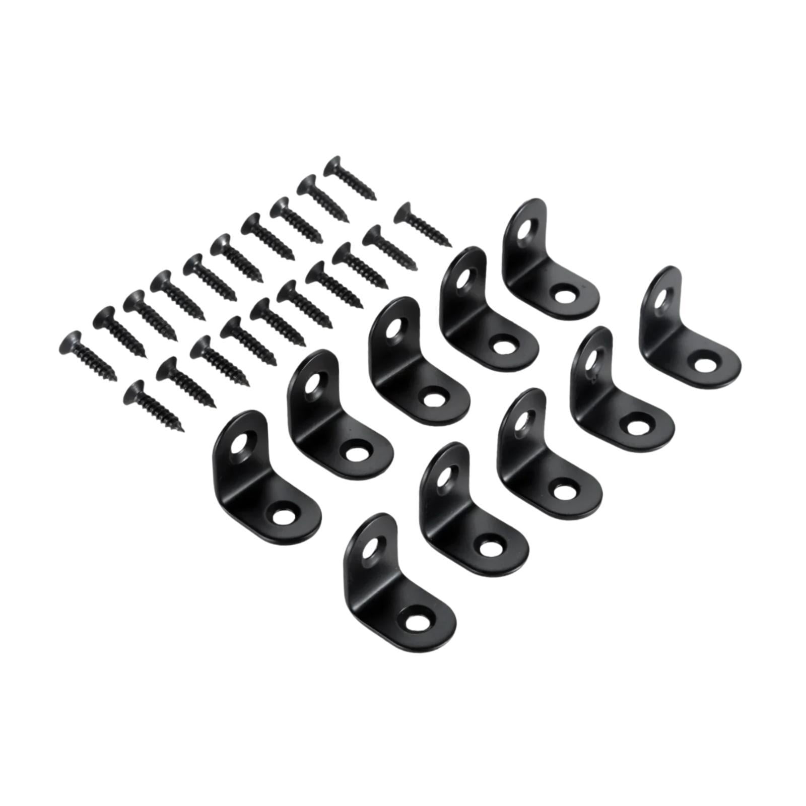 Magideal - 10 Uds. Junta De Soporte De Esquina En Ángulo L, Soporte De Ángulo Recto, Cerradura De Esquina Para Bricolaje, Estantes De Carpintería, Mesas, Muebles 2 Centímetros