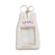 thumbnail image 3 of Funda Protectora De Felpa Con Soporte Para Llavero De Felpa Para Tarjeta De Autobús Blanca, 3 of 5
