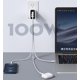 thumbnail image 2 of Cargador Vebner Rápido 100W Doble USB-C Más USB-A GaN Blanco, 2 of 5