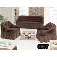 Angeles Del Hogar - Funda Cubre Sofa Sillon Cuadrille Turco 3 Piezas