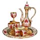 thumbnail image 5 of 8 PCS Estilo Europeo Decantador De Vinos Con Tazas Y Bandeja De Oro Blanco Rojo, 5 of 5