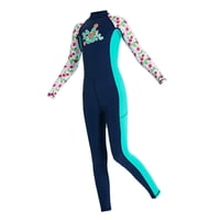Ioensy - Térmico Fullsuit Traje De Baño De Buceo Piragüismo Aeróbic Acuático Trajes De Neopreno Para Niños Azul Xxl