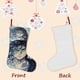 thumbnail image 3 of Ataque a los Titanes Tema: Calcetines de Navidad, fino lino blanco para colgar en escaleras y chimenea, decoración navideña para el hogar, regalo de Navidad.54cm×38cm, 3 of 5