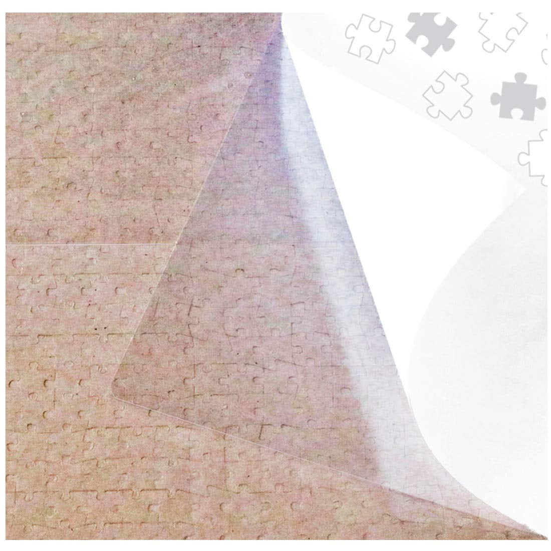 Puzzle Ez - Láminas Adhesivas Para Rompecabezas, Extra Grandes, Transparentes, 1000 Unidades