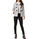 thumbnail image 2 of INSPIRE CHIC Abrigo Duffle con Cierre de Cremallera para Mujer, Anorak con Capucha Recortada, L Gris, 2 of 6