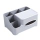 thumbnail image 5 of Caja De Pa?uelos De Moda Moderna Soporte De Plástico Organizador De Artículos Diversos De Escritorio Gris, 5 of 5