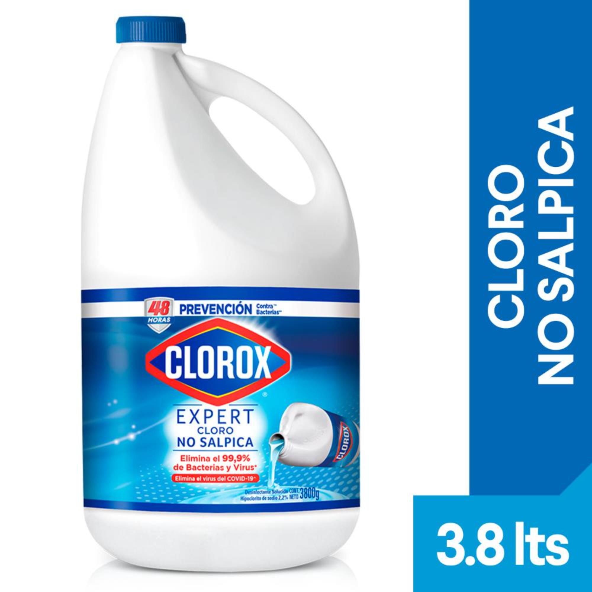 Cloro Líquido Anti-splash Tradicional Botella 3800 ml Clorox