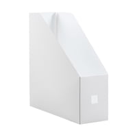 Magideal - Caja Organizadora De Archivos, Estante De Escritorio Para Archivos De Cartas Y , Para Almacenamiento De Escritorio, Suministros Para Oficina , Blanco B Blanco Recto B