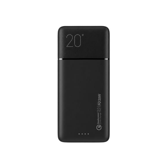 Bateria externa de Carga Rápida 20W 20.000 mAh Dusted Negra