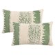 thumbnail image 1 of REGALWOVEN Paquete de 2 Fundas de Almohada Decorativas de Felpa Boho Suaves y Acogedoras para Sofá Dormitorio Coche Verde 20" x 12", 1 of 7