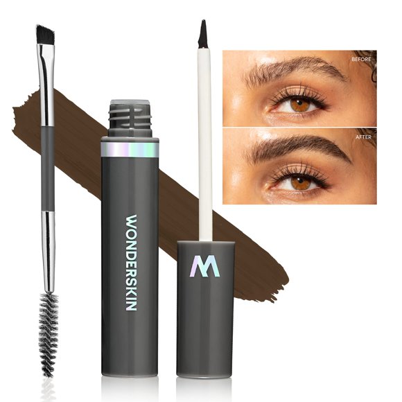 Gel para cejas Wonderskin Dream Brow marrón oscuro de larga duración
