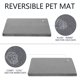 thumbnail image 3 of Alfombra de cama para perros EMPSIGN, elegante, reversible, impermeable, XL, gris, 3 of 7
