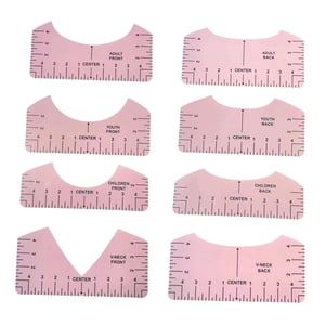 Bothyi - Regla De Camiseta Con 8 Herramientas De Alineación Para Todos Los Tamaños, Prensa En Caliente, Para Mujeres, Color Rosa