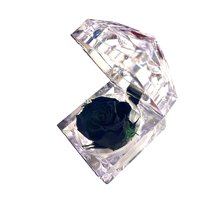 Allpa-Roseamor - Joyero Mini Con Rosa Preservada Natural Negro