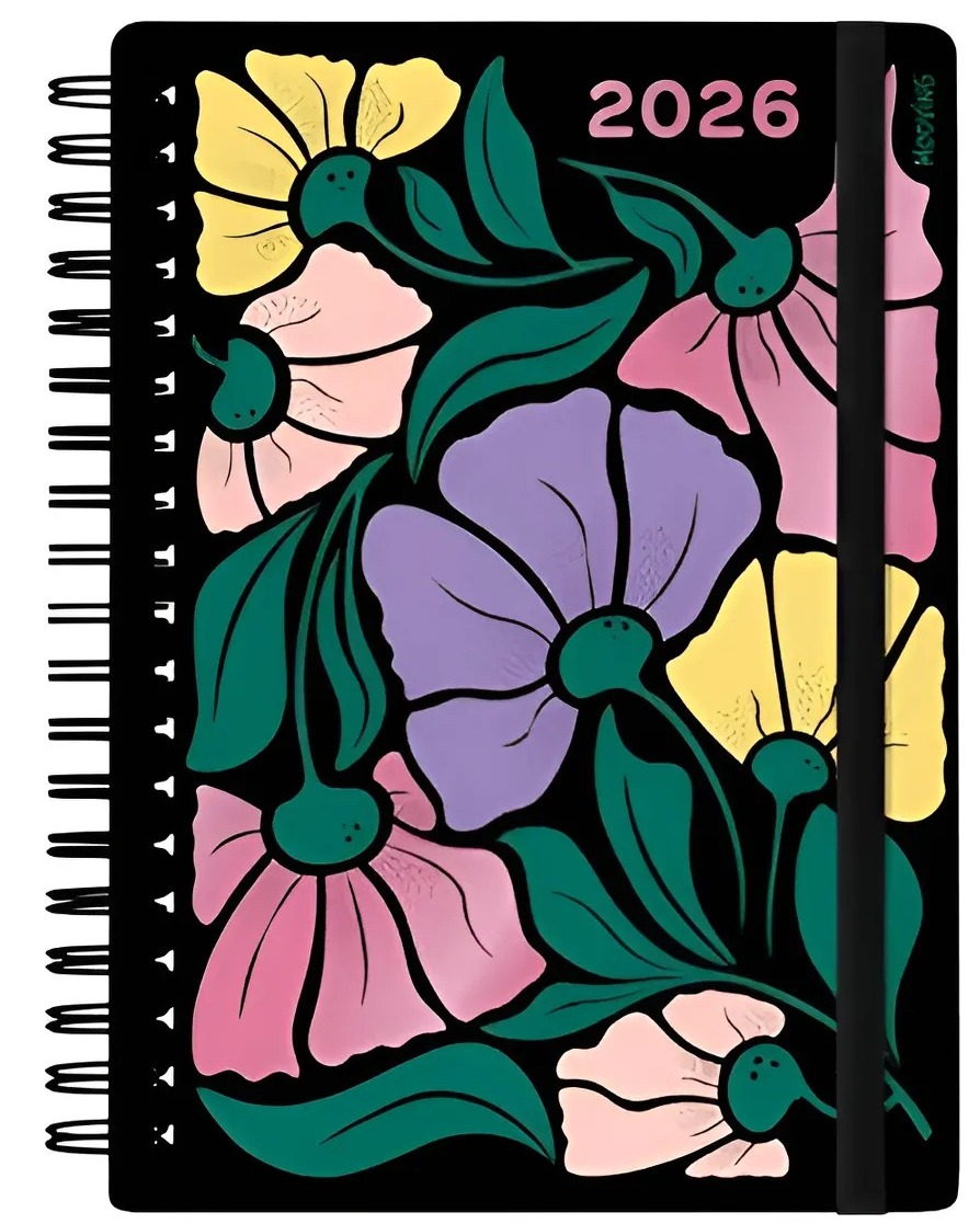 Mooving/Agenda Diseño Garden 2026/Día Por Pagina/400 Paginas