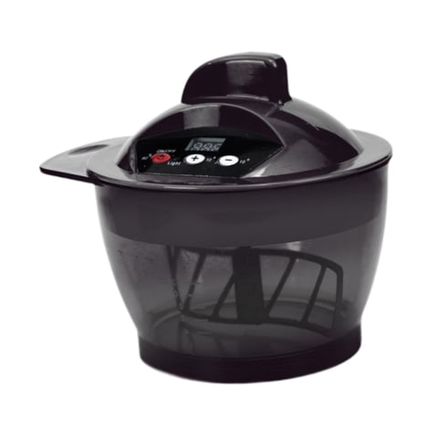 Ioensy - Recipiente Eléctrico Para Mezclar Color De Cabello, Enchufe Estadounidense De 110 V, Para Uso Doméstico, Herramienta Versátil Para Bricolaje, Color Negro