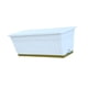 thumbnail image 4 of Caja de ventanas Schelter Flower Pot de planta Rectángulo Caja de plantería con agujeros de drenaje para jardín de guardería Patio de vegetales Césped Blanco, 4 of 5
