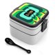 thumbnail image 1 of Copa Mundial de la FIFA Fiambrera de Doble Capa, Contenedor de Almuerzo Portátil Apilable, Almacenamiento de Alimentos Hermético a Prueba de Fugas, 1000ml, 1 of 6