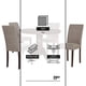 thumbnail image 3 of Juego de Comedor 4 Sillas (103x103x76cm) Tela Beige. Phuket 4 puestos, 3 of 3