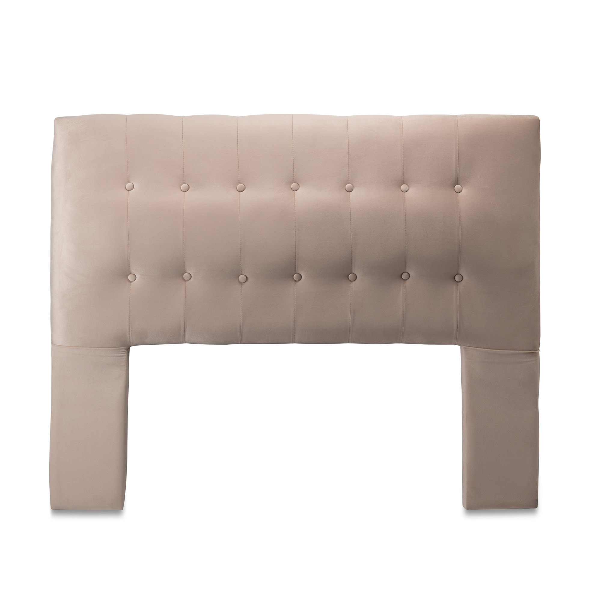 Dgb - Respaldo Cama 2 Plazas Felpa Beige Sevilla Cp