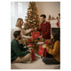 thumbnail image 3 of Pack 12 Bolsas De Regalo 26 cm x 32 cm Rojas Con Dorado Navidad 2025, 3 of 3