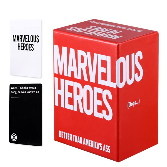 Juego de cartas Marvelous Heroes para adultos y familiares