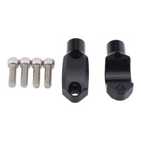 Ioensy - 1 Par De Abrazaderas De Espejo De Cilindro Maestro De Motocicleta Para Manillar De 22Mm Negro
