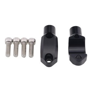 Ioensy - 1 Par De Abrazaderas De Espejo De Cilindro Maestro De Motocicleta Para Manillar De 22Mm Negro