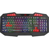 Genérico - Teclado Marvo K602 Scorpion Membrana Arcoiris Negro