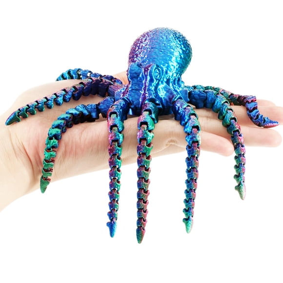 Figurita de pulpo articulada impresa en 3D Maxdecoer