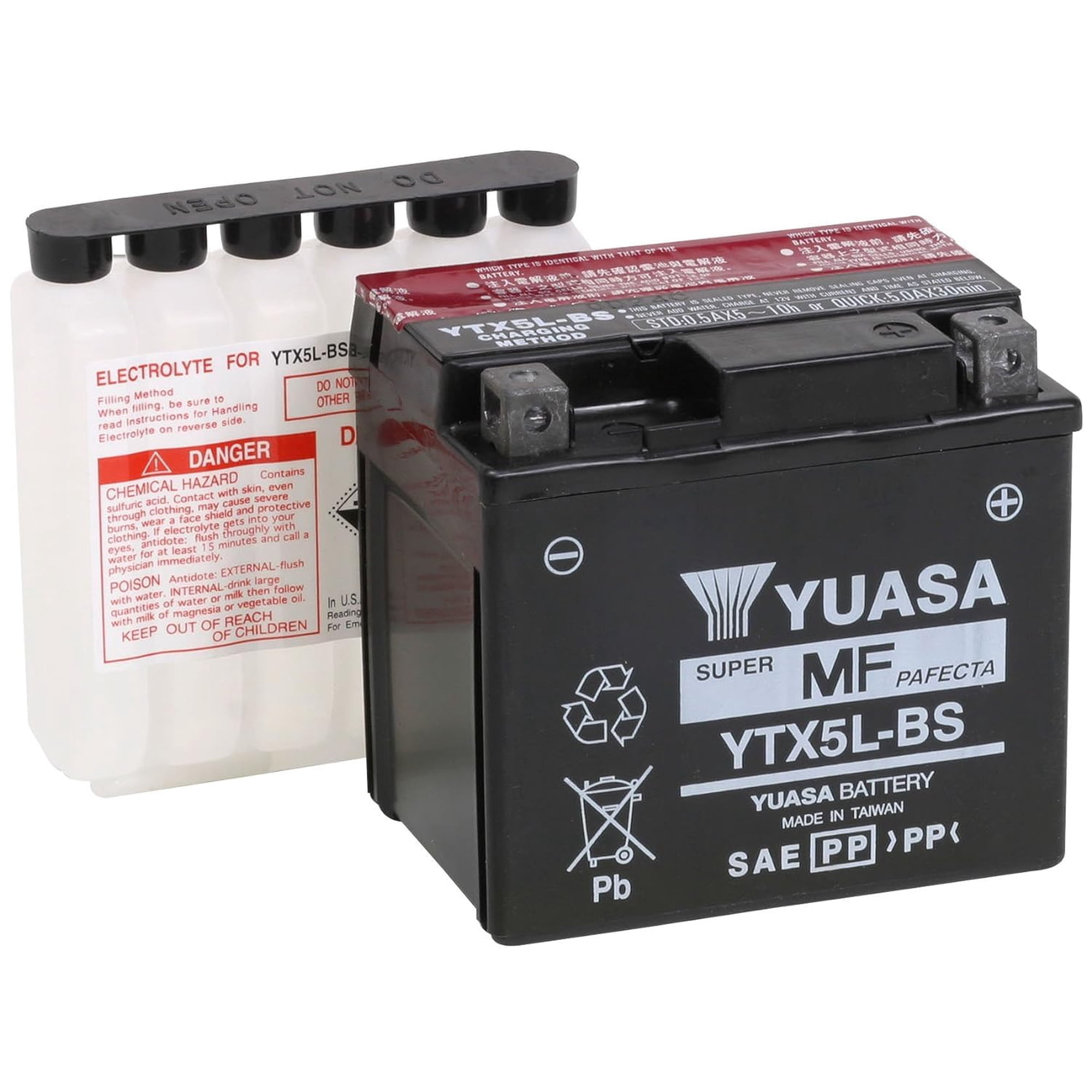 Batería Yuasa Yuam32x5b Ytx5l-bs Agm 4 Ah 12 V