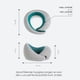 thumbnail image 5 of Almohada cervical OSTRICH PILLOW Go Premium Memory Foam Travel, 5 of 8