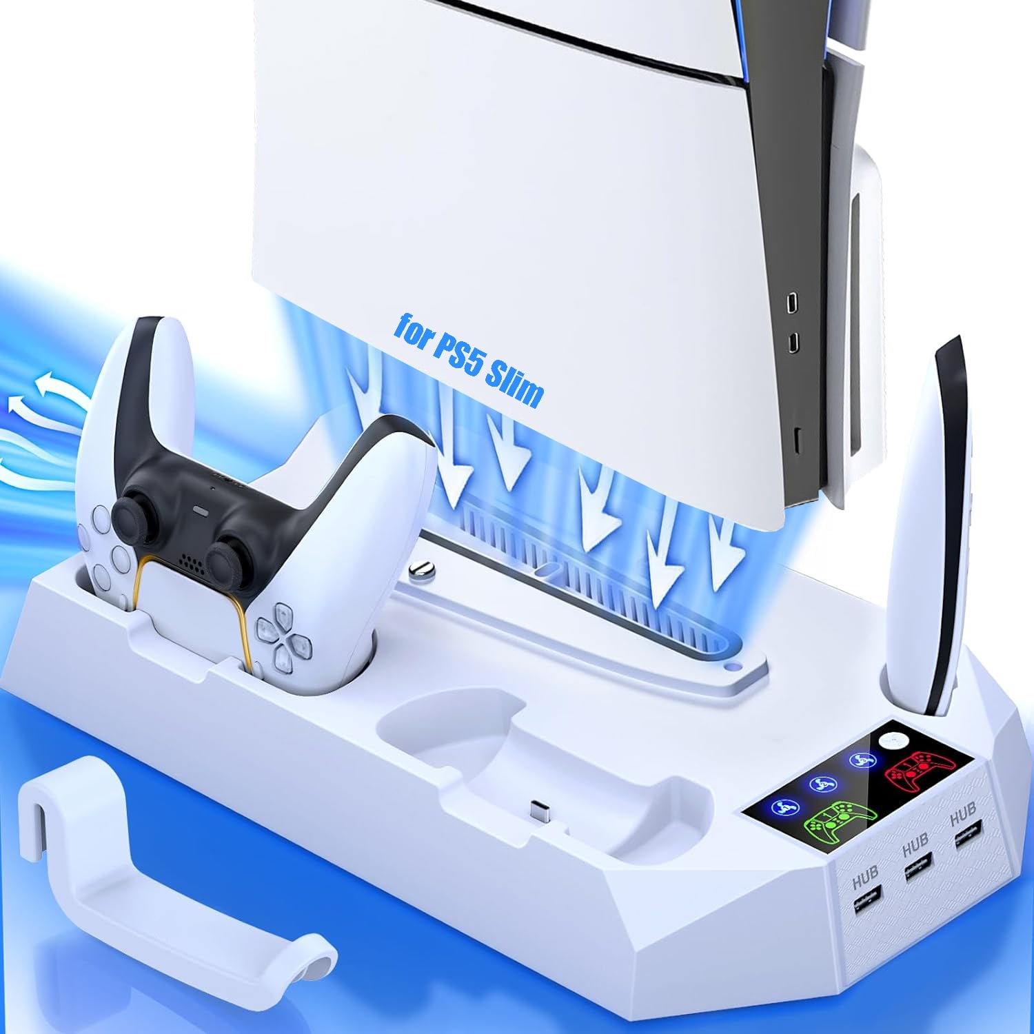 Soporte Vertical Aaronmei Ps5 Slim 2023 Blanco