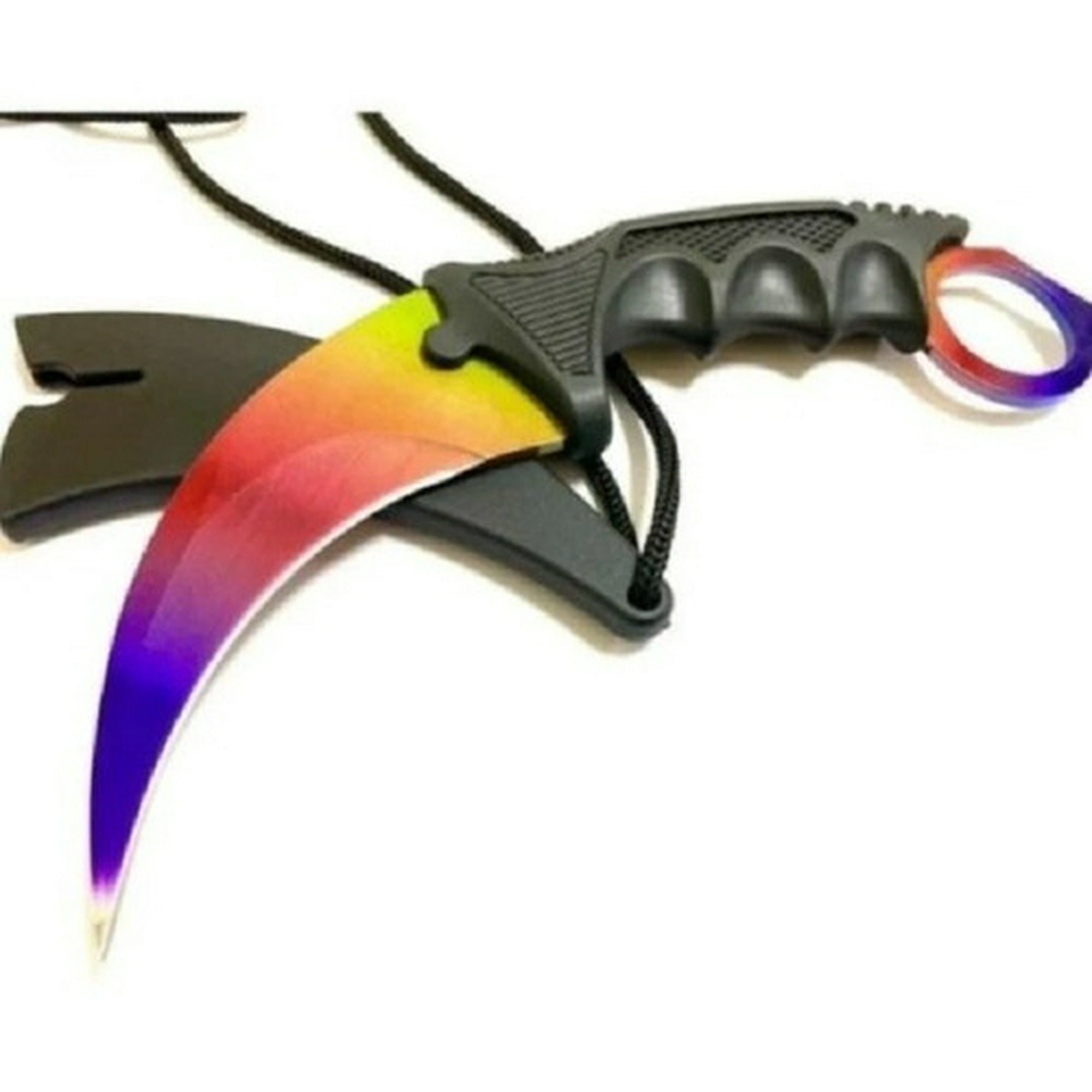 Genérico - Cuchillo Navaja Multicolor Rainbow Ad44 Canivete Cortapluma Cuchillo Faca Hoja Chaira Charrasca Cortaplumas Cuchilla Cuchillo Daga