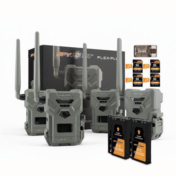 Cámara de Rastreo SPYPOINT Flex-Plus 36MP 1080p LTE GPS