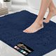 thumbnail image 1 of Alfombra de baño GORILLA GRIP, suave y absorbente, felpilla, azul marino, 1 of 9